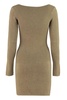 Nanushka Leah Square-Neck Slim-Cut Knitted Dress