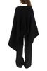 Ann Demeulemeester Rib-Knitted Asymmetric Cape