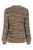 Chloé Rainbow-Striped Frayed Detailed Crewneck Sweater