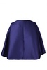 Alberta Ferretti Round-Neck Cropped Cape Jacket