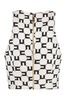 Elisabetta Franchi Monogram Print Chain-Link Tank Top