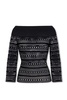 Alaïa Off-The-Shoulder Openwork Blouse