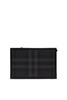 Burberry Frame Logo Plaque Checked Clutch Bag