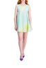 Nina Ricci Round Neck Gradient Effect Mini Dress