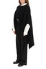 Ann Demeulemeester Rib-Knitted Asymmetric Cape