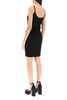 Black Knitted Dress With La Greca Motif All-Over In Viscose Woman