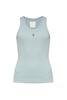 4G ribbed-knit cotton-blend tank top