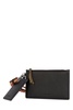 Lanvin Logo Debossed Zip-Up Clutch Bag