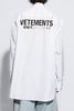 Vetements Logo Detailed Striped Oversize Shirt