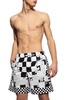 Versace Check-Printed Drawstring Swim Shorts