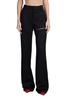 Area Asymmetric Slit Mid-Rise Trousers