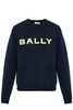 Bally Logo Patch Crewneck Knitted Jumper