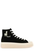 Isabel Marant Woman Black Canvas Austen High Sneakers