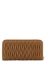 Miu Miu Logo-Plaque Quilted Zipped Wallet