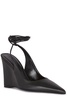 By Far Pointed Toe Wedge Pumps