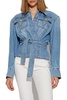 Balmain Tie-Waisted Denim Shirt