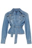 Balmain Tie-Waisted Denim Shirt