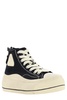 R13 Flatform High-Top Lace-Up Sneakers