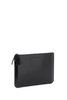 Comme Des Garcons Wallet Brushed Leather Multi Zip Pouch With