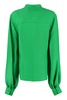 BOTTEGA VENETA Green Front Bow Blouse for Women - SS22 Collection