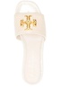 Tory Burch Eleanor Logo Plaque Slip-On Sandals