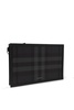 Burberry Frame Logo Plaque Checked Clutch Bag