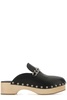 Miu Miu Logo Plaque Slip-On Clogs