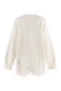 Blumarine Embroidered Button-Up Cardigan