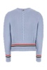 Thom Browne RWB-Stripe Cable Knit Jumper