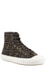 Fendi Monogram Jacquard High-Top Sneakers