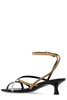 Tory Burch Capri Ankle-Strap Studded Heeled Sandals