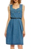 Givenchy Sleeveless Belted Denim Dress