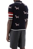 Thom Browne Hector Intarsia-Knit Short Sleeved Polo Top