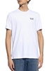 Ea7 Emporio Armani Logo Printed V-Neck T-Shirt