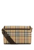 Burberry Checked Foldover-Top Shoulder Bag