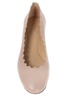 Chloé Lauren Scalloped Leather Ballerina Flat