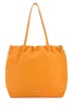 Orange nappa leather Oslo shopping bag