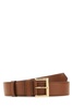 Prada Logo Plaque Square-Buckle Belt