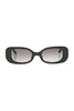 Linda Farrow Lola Rectangle Frame Sunglasses