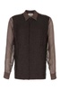 Dries Van Noten Sequined Georgette Shirt