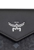 MCM Logo Embossed Foldover Wallet