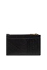 Women's Crush Long Coin And Card Holder Quilted in Black