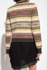 Ganni Logo Intarsia Straight Hem Knitted Cardigan