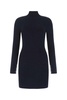 Alexander Wang Funnel Neck Intarsia-Knit Dress