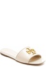 Tory Burch Eleanor Logo Plaque Slip-On Sandals