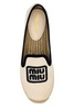 Miu Miu Logo-Embroidered Slip-On Espadrilles