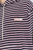 Marni Layered Striped Drawstring Hoodie