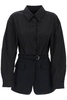 Alexander Wang Belted Button-Up Shirt Blazer