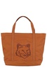 Maison Kitsuné Fox Head Embroidered Large Tote Bag