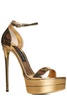 Dolce & Gabbana Metallic Platform Sandals